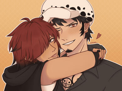 art of Law and my sona (one piece)