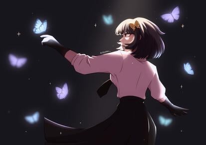 Yosano 'draw this in your style' hosted by deviq.ous on instagram (bungo stray dogs)