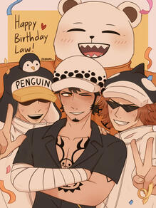 Law birthday art (one piece)